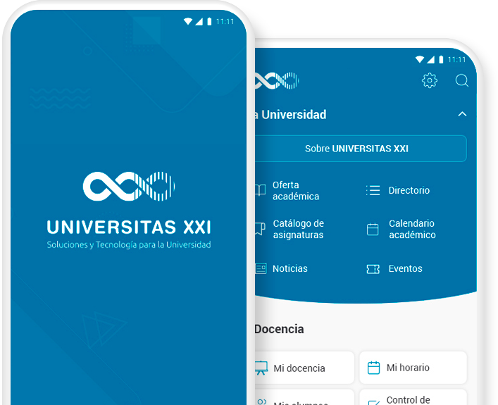 Imagen de pantalla de la aplicación UXXI-App